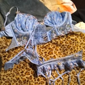 3 piece For Love and Lemons Lingerie